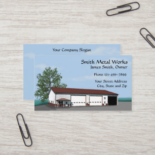Sheet Metal Building Business Card