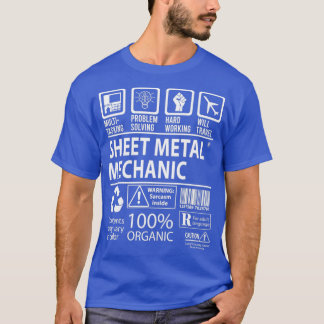 Sheet Metal Mechanic MultiTasking Certified Job Gi T-Shirt