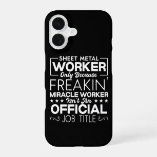 Sheet Metal Worker Handyman Funny Humour Quote iPhone 16 Case