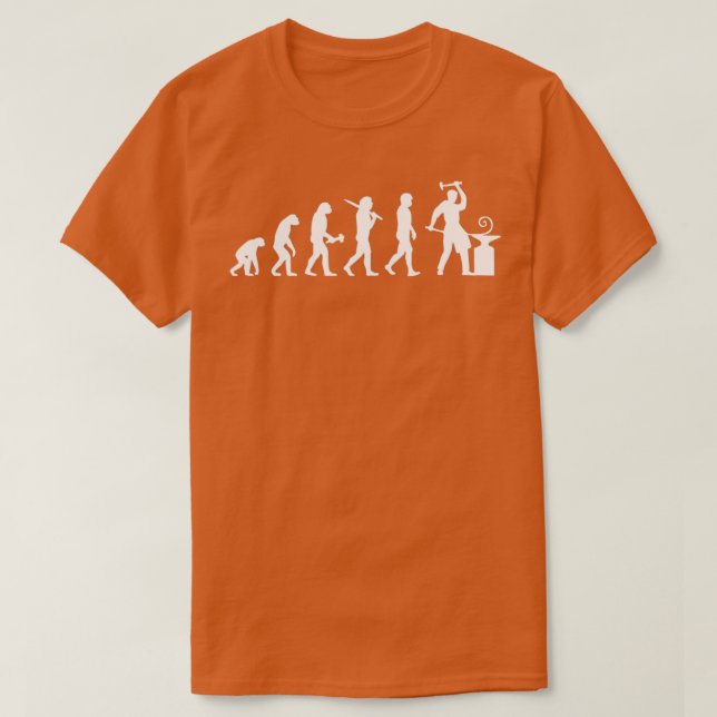 Sheet Metal Worker Metalworker Evolution T-Shirt (Design Front)