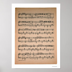 Sheet Music 7 Poster
