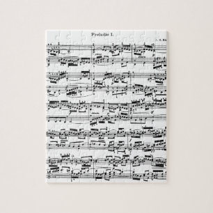 Sheet Music by Bach Jigsaw Puzzle
