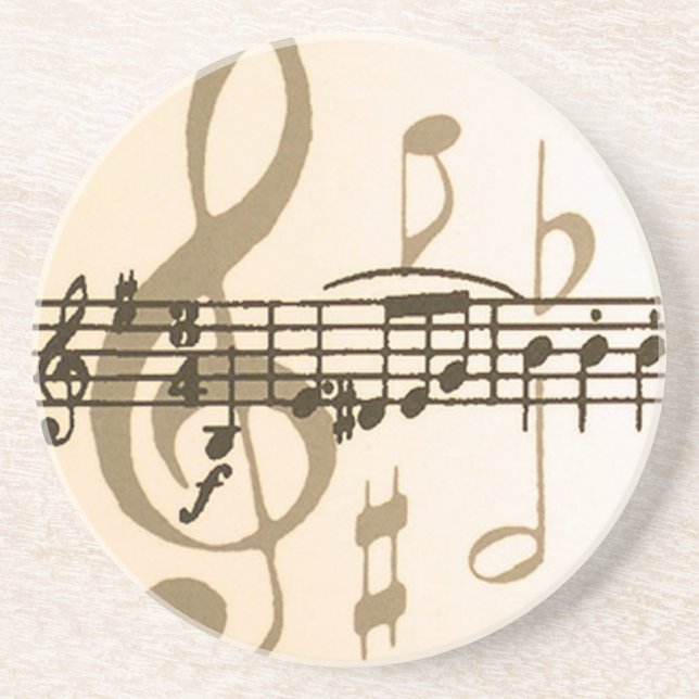 Sheet Music Coaster (Front)