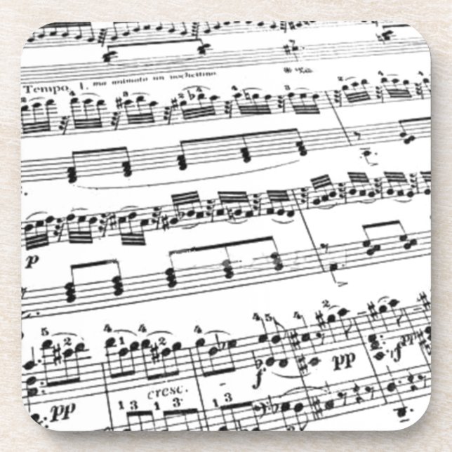 Sheet Music Coaster (Front)