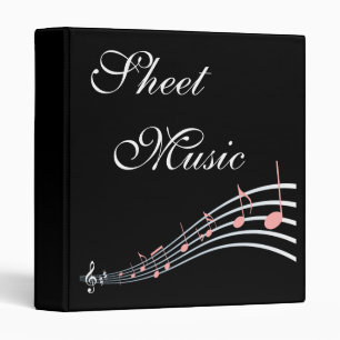 Sheet Music Custom Song Book Binder