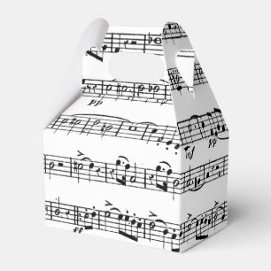 Sheet Music for Piano Recital Favor Box