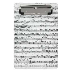 Sheet Music for the Overture to 'Egmont' Mini Clipboard