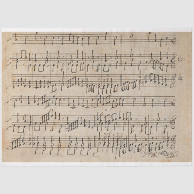 Sheet Music Junk Journal Background (Front)