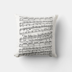 Sheet Music/Music Teacher Throw Pillow