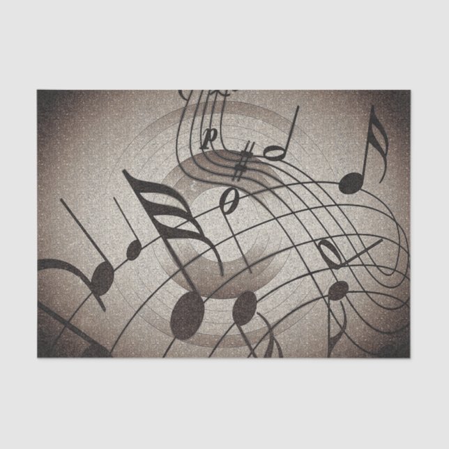 Sheet Music Notes Musician Decoupage (Front)