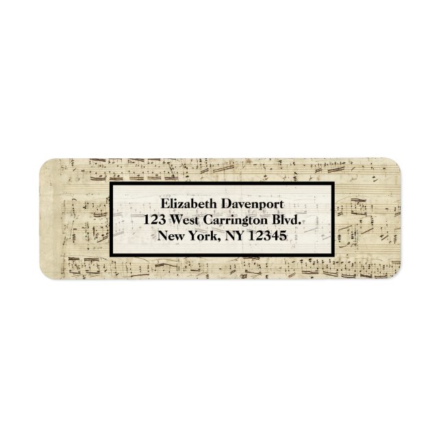 Sheet Music on Parchment Handwritten in Ink (Front)