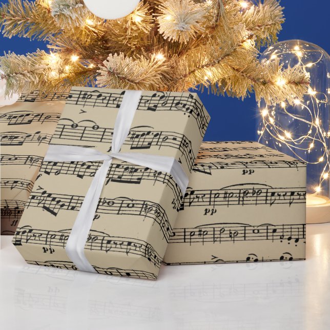 Sheet Music On Vintage Paper (Holidays)