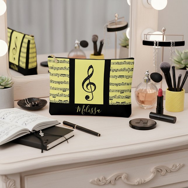 Sheet music personalized accessory pouch (Creator Uploaded)