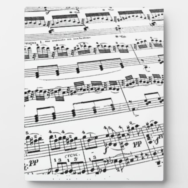 Sheet Music Plaque (Front)