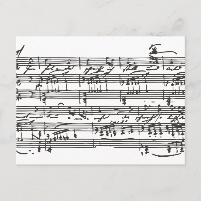 Sheet Music Postcard (Front)