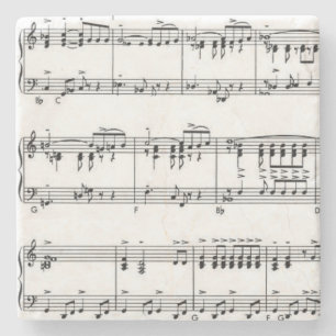 Sheet Music Stone Coaster
