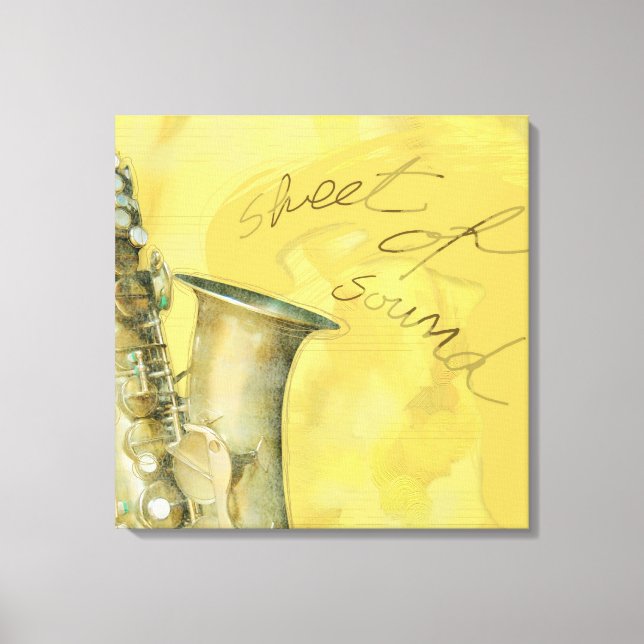 Sheet of sound, canvas print (Front)