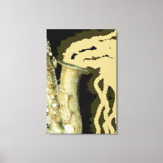 Sheet of sound, canvas print (Front)