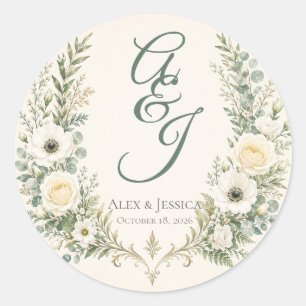 Sheet: Personalized Botanical Envelope Seal