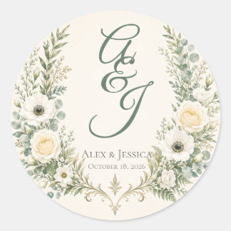 Sheet: Personalized Botanical Envelope Seal
