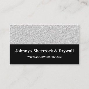 Sheetrock & Drywall Construction Business Card