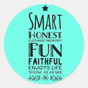 Sheffey Acronym Classic Round Sticker