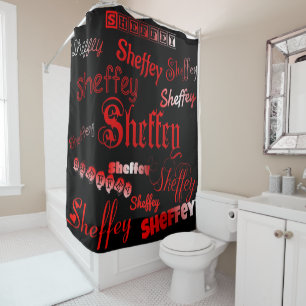 Sheffey Fonts - Shades of Red on Black