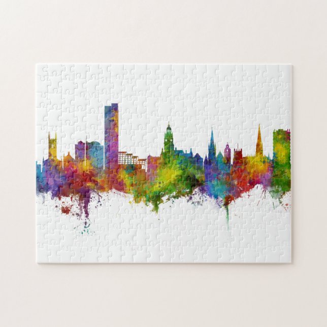 Sheffield England Skyline Jigsaw Puzzle (Horizontal)