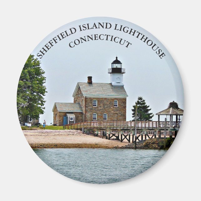 Sheffield Island Lighthouse, Connecticut Magnet (Front)