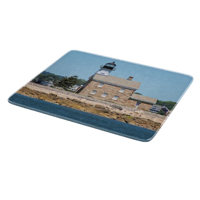 Sheffield Island Lighthouse, CT Cutting Board (Corner)