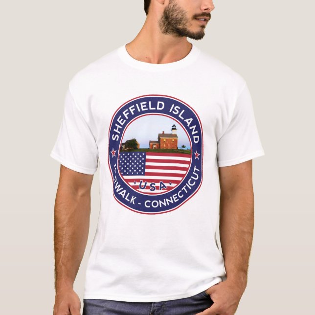 Sheffield Island Lighthouse, Norwalk, Connecticut T-Shirt (Front)