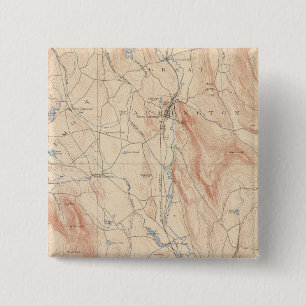 Sheffield, Massachusetts 2 Inch Square Button