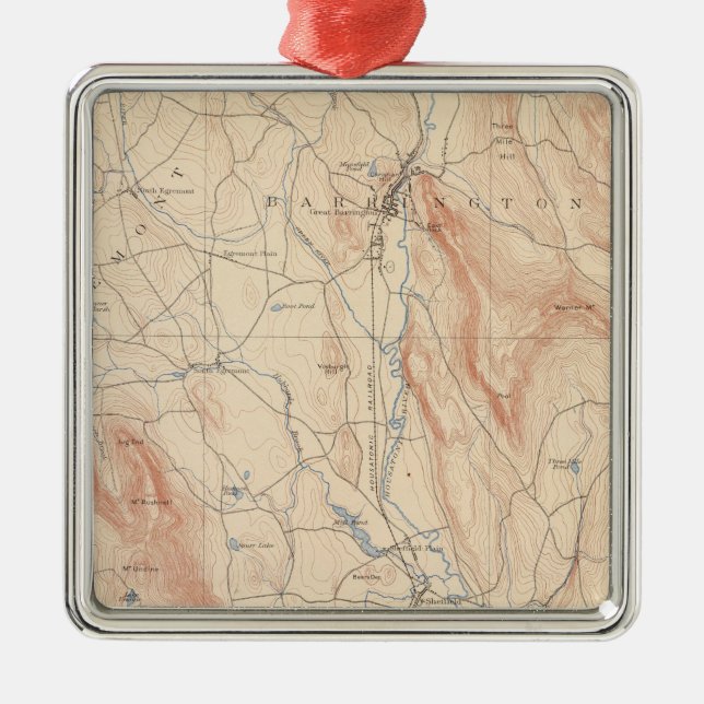 Sheffield, Massachusetts Metal Ornament (Front)