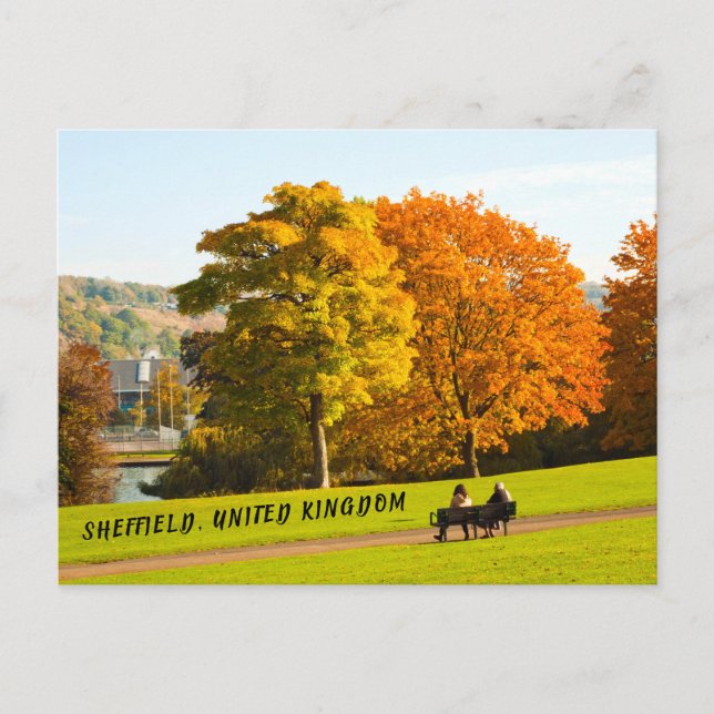Sheffield Royaume-Uni - Carte postale Park (Devant)