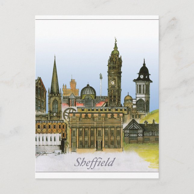 sheffield - south yorkshire, tony fernandes postcard (Front)