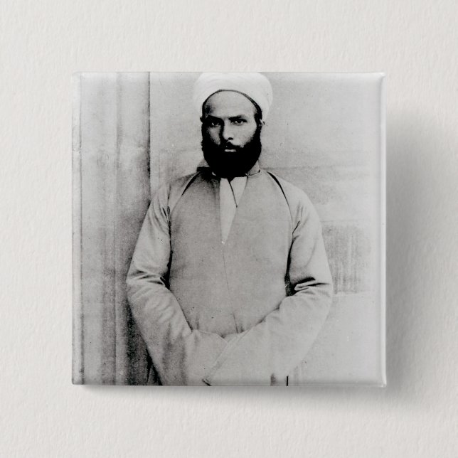 Sheikh Muhammad Abduh 2 Inch Square Button (Front)
