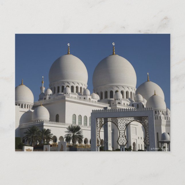 Sheikh Zayed Grand Mosque in Abu Dhabi Postcard (Front)