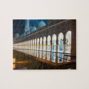 Sheikh Zayed Grand mosque in Abu Dhabi, United Ara Jigsaw Puzzle