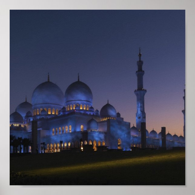 Sheikh Zayed Mosque Poster (Front)