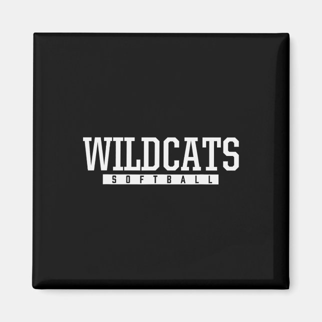 Shelby County Wildcats Softll Hs  Magnet (Front)