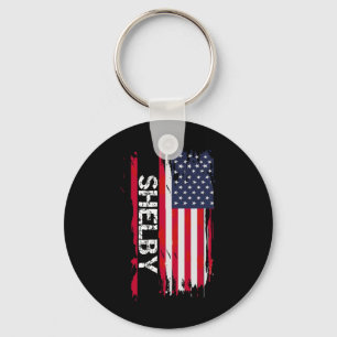 Shelby Flag America Keychain