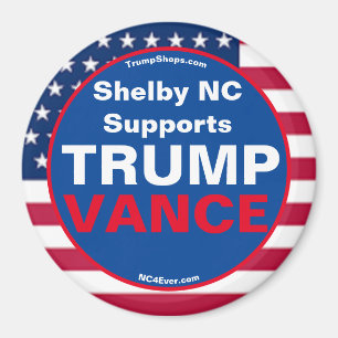 Shelby NC Supports TRUMP VANCE Refrigerator Magnet
