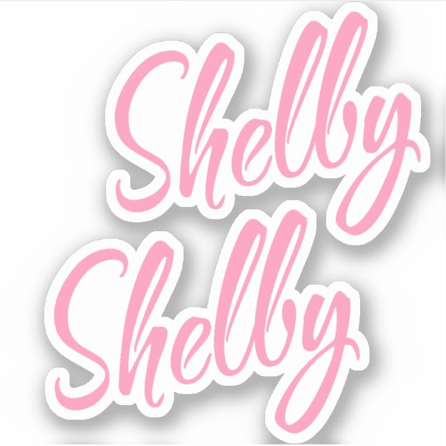 Shelby Nom décoratif en rose x2 Sticker (Devant)