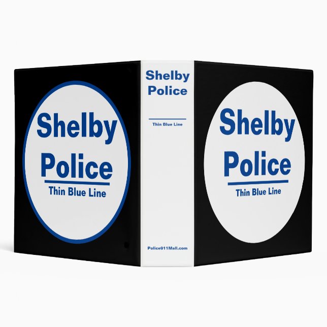 Shelby Police - Thin Blue Line - 3 Ring Binder (Background)