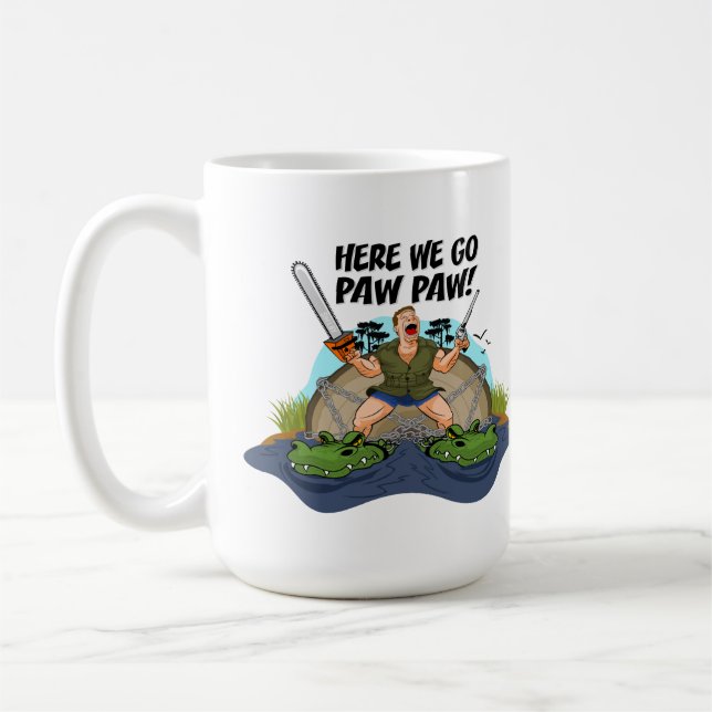 Shelby The Swamp Man - Here We Go Paw Paw T-Shirt Coffee Mug (Left)