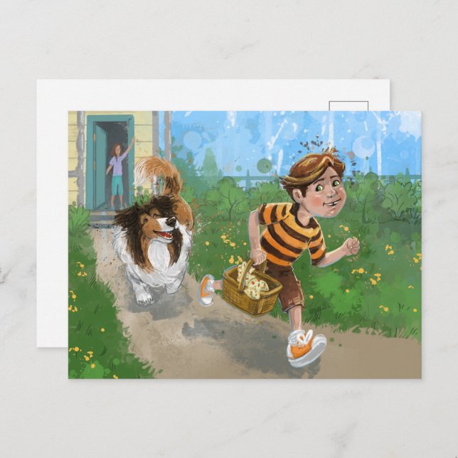 Sheldon and Davie Adventure Postcard (Front/Back)