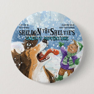 Sheldon the Sheltie 3 Inch Round Button