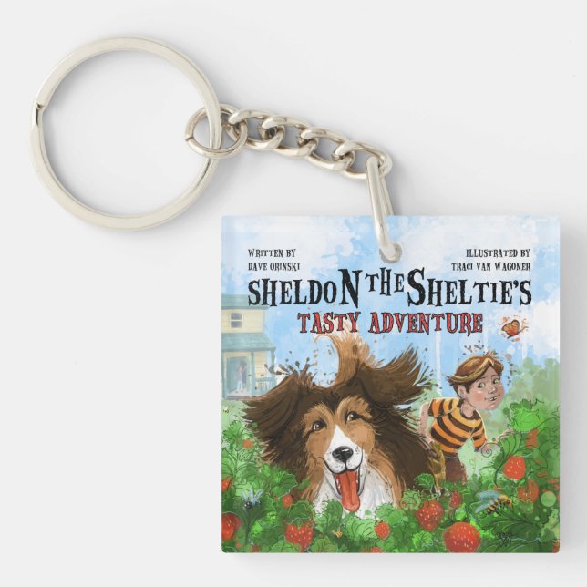 Sheldon the Sheltie Keychain (Front)