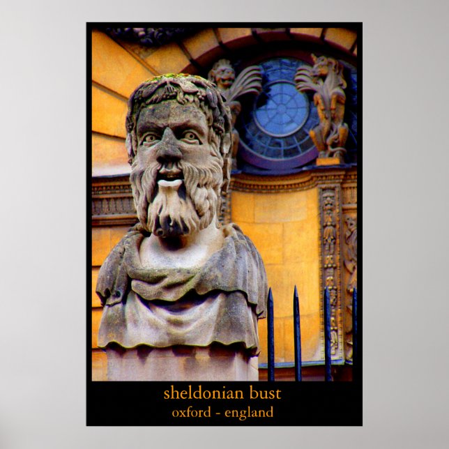 sheldonian bust poster (Front)