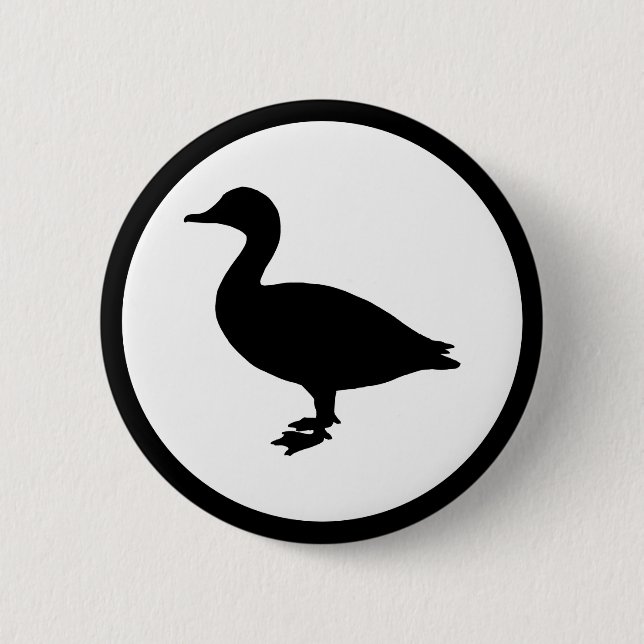 Sheldrake Duck 2 Inch Round Button (Front)